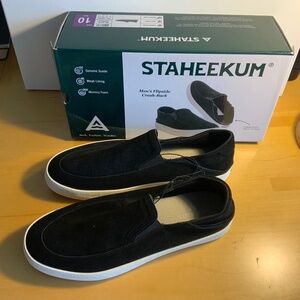 Staheekum Mens slip on Sneakers Sz 10 Black